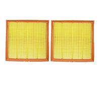 Szwaldaper Filtre d'habitacle de filtre à air de voiture, for Cadillac, SRX 2009-2017 2.8AT 3.0AT 3.6AT modèle ensemble de filtres OEM 20897358 13271190 13271191 Filtre à air(Yellow 2 Pcs Air Filter)