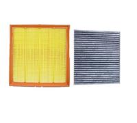 Szwaldaper Filtre d'habitacle de filtre à air de voiture, for Cadillac, SRX 2009-2017 2.8AT 3.0AT 3.6AT modèle ensemble de filtres OEM 20897358 13271190 13271191 Filtre à air(Yellow 2 Pcs Filter Set)