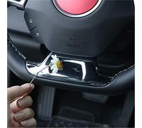 Szwaldaper for Chevrolet, for Camaro, 2017 Up, ABS Voiture Intérieur Volant Décoration Couverture Garniture Autocollants Accessoires De Style Autocollant décoratif pour jantes de voiture(Blue)