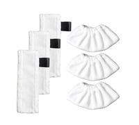 Szwaldaper For EasyFix SC2 SC3 SC4 SC5 Robot Aspirateur Pad Chiffon Housse Vapeur Chiffon Chiffons Pièces De Rechange Remplacement Pièces détachées pour balai vapeur(Set2)