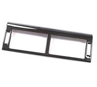Szwaldaper for Land, for Rover, Discovery Sport 2015-18, Garniture de Couverture décoration Cadre Console Centrale en Acier Inoxydable Noir intérieur Voiture Szwaldaper(Black Middle air Vent)