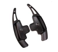 Szwaldaper for Mercedes-Benz, for ABCE GLE Classe W176 W205 W246 C117 W218 Extension de levier vitesse volant voiture en aluminium 2 pièces Extension de palette de changement de vitesse(BLACK Black)