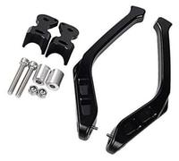 Szwaldaper for Super, S-OCO TS LITE PRO TSX modifié accoudoir de queue moto aile arrière main courante siège passager poignées barre Remplacement du rail d'appui arrière de moto(BLACK D)