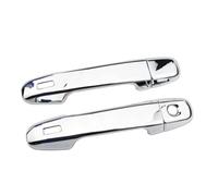 Szwaldaper For Toyota, CHR C-HR 2016-2020 Chrome carbone poignées de porte extérieures de voiture couvre bols attraper capuchon autocollants Couvre-poignée de porte extérieure(Silver With Smart)