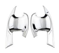 Szwaldaper For Toyota, CHR C-HR 2016-2020 Chrome carbone poignées de porte extérieures de voiture couvre bols attraper capuchon autocollants Couvre-poignée de porte extérieure(Silver Bowl)
