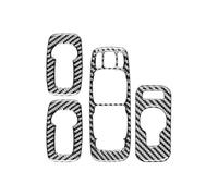 Szwaldaper Garniture de couvercle panneau bouton lève-vitre portière voiture, for VOLVO, XC90 2008-2014 LHD autocollant intérieur garniture commande fenêtre Cache-interrupteur de vitre de voiture