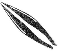 Szwaldaper Garniture de couverture paupière sourcil phare avant en fibre carbone, for, série 3 E90 E91 berline et wagon 4 portes, pour, for, M3 2008-2012 Garniture de paupière de phare