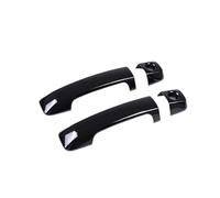 Szwaldaper Garniture noire de couverture poignée porte extérieure voiture 2 pièces, for Toyota, 2007-2021 FJ Cruiser Couvre-poignée de porte extérieure