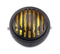 Szwaldaper Grille de Phare de Moto de 5,75 Pouces, 5 3/4 Pouces, for Harley, Davidson Sportster XL 883 Iron 1200 2004-2014 Custom XL1200C 1200 Témoin Lumineux de Moto(Yellow)