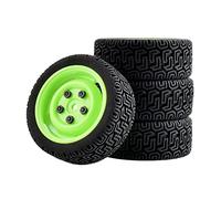 Szwaldaper Insert de Roue en éponge for pneus antidérapants, for HPI, for Tamiya, Jante RC for Voiture Tourisme 1/10 1:10 51-8014 Pneus pour Voitures télécommandées(Green Rim)