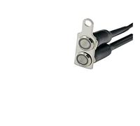 Szwaldaper Interrupteur de moto en acier inoxydable ALLUMÉ ÉTEINT Bouton commutateurs étanche à montage réglable du guidon DC12V Lumière brume Remplacement du garde-boue du scooter électrique(C1)