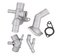 Szwaldaper Kit de bride de tuyau de liquide de refroidissement moteur avec joint, for A3 8L TT 8N, for Octavia, Mk1 Toledo Ibiza Mk2, for Golf, Mk4 Leon Cordoba, for Bora, 06A121132A Boîtier de thermo