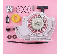 Szwaldaper Kit de démarreur à traction recul, Piston 40mm, filtre carburant, ampoule d'amorçage, joint d'huile, pièce rechange, for STIHL, FS120, FS200, FS250 Pièce de tondeuse