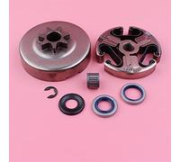 Szwaldaper Kit de joint d'huile à clip électronique, rondelle tambour d'embrayage 3/8 7T, for Husqvarna, 362 365 371 372, pièce rechange for tronçonneuse Kit d'embrayage