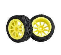 Szwaldaper Lot de 4 éponges for pneus et Roues HPI, for Tamiya, 1/10 1:10 Touring Car RC 910-8014 Pneus pour Voitures télécommandées(Yellow)