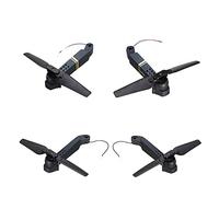 Szwaldaper Lot de 4 pièces de rechange for quadricoptère RC, bras d'axe avec moteur, hélice, cadre de drone de course, accessoires de remplacement, for Eachine, E58 FPV bras de drone avec support mote