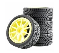 Szwaldaper Lot de 4 pneus antidérapants en éponge for HSP Racing, Voiture Tout-Terrain RC 1/10 1:10 910-6085 Ensemble de Roues de Course RC(910Y-6085)