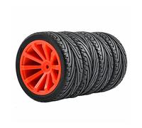 Szwaldaper Lot de 4 pneus Course Plats avec décalage Roue 6 mm, for HSP, for HPI, 1.10 Voiture Tout-Terrain Pneu RC(604-8010)