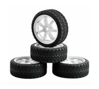 Szwaldaper Lot de 4 pneus de Roue, for HSP, for HPI, 1/10 1:10 on-Road Car RC 9005-8006 Insert Sponge Pneus pour Voitures télécommandées(9005W-8006)