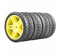 Szwaldaper Lot de 4 pneus en Caoutchouc ABS for HSP, for HPI, Voiture Tout-Terrain 1:10 RC 905-8007 Accessoire radiocommandé(905Y-8007)