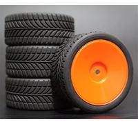 Szwaldaper Lot de 4 pneus en Caoutchouc for Voiture Course RC 1/10, Jantes Roue sur Route, for HSP, for HPI, pièce, diamètre 65 mm, 94123-94122 Pneus pour Voitures télécommandées(901R-6085)