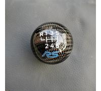 Szwaldaper Manuel 6 vitesses, for Ford, for Focus, for Fiesta, for RS ST Pommeau de levier de vitesse de voiture Handball Levier de vitesse en fibre de carbone en alliage d'aluminium(Carbon Fibre RS)