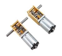 Szwaldaper Moteur à engrenages à vis sans fin autobloquant 1218 N20, 12 V, faible couple, for moteur Superb à arbre simple et double. moteur de broche à couple élevé(12v200rpm Dual Axis)