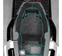 Szwaldaper Moto, for Feutre, Protecteur de Doublure de Coffre arrière Moto, for siège, Coussin de Seau, for Accessoires NIU NQI Revêtement de Top Case Moto(Black Bottom)