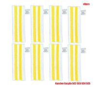 Szwaldaper Nouveaux chiffons en microfibre for balai à vapeur, brosse à tête, accessoires for aspirateur à main EasyFix SC2 SC3 SC4 SC5, grattoir à verre Pièces détachées pour balai vapeur(Set5)