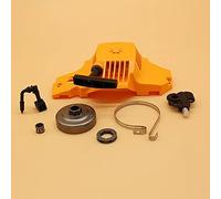 Szwaldaper Pièces de tronçonneuse à gaz, for Partner, 350 351, démarreur traction, tambour d'embrayage, jante pignon, pompe huile, roulement bande frein Démarreur de tronçonneuse