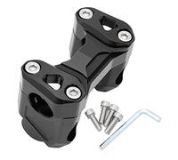 Szwaldaper Pince de montage rehausseur guidon 11/8 po 28 mm for Benelli, 502C TRK502 TRK502X Leoncino 500 TRK 251 752S BJ500 Pince de guidon de moto(1 set Black)