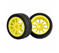 Szwaldaper Pneus et Roues à poignée 4 pièces, for HSP, for HPI, Voiture de Vitesse sur Route 1:10 RC 910 - 8010 Pneus pour Voitures télécommandées(910Y-8010)