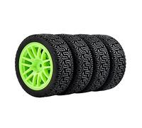 Szwaldaper Pneus et Roues antidérapants 4 pièces, for HSP, for HPI, for Tamiya, 1/10 1:10 Touring Car RC 9062-8014 Pneus pour Voitures télécommandées(9062G-8014)