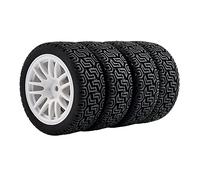 Szwaldaper Pneus et Roues antidérapants 4 pièces, for HSP, for HPI, for Tamiya, 1/10 1:10 Touring Car RC 9062-8014 Pneus pour Voitures télécommandées(9062W-8014)