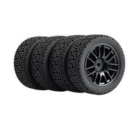 Szwaldaper Pneus et Roues antidérapants 4 pièces, for HSP, for HPI, for Tamiya, 1/10 1:10 Touring Car RC 9062-8014 Pneus pour Voitures télécommandées(9062B-8014)