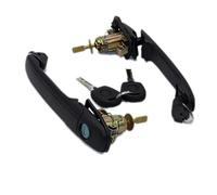 Szwaldaper Poignée de porte avant gauche droite avec barillet de serrure, for Ford, GALAXY 1995-2006 6K0837205 6K0837206 longueur de broche 33MM Poignée de porte extérieure(2pcs)