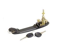 Szwaldaper Poignée de porte latérale d'entraînement avant avec 2 clés, for VW, for POLO, 2002-2004 6N0837207C 6N0837207D Poignée de porte extérieure