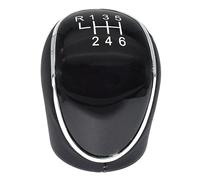 Szwaldaper Pommeau de levier de vitesse 6 vitesses, for Ford, for Mondeo Mk4 S-Max C-Max, for Focus Mk2, for Kuga, bras de levier de vitesse en cuir, accessoires de tête