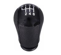 Szwaldaper Pommeau de levier de vitesse de voiture for Ford, Focus, Mondeo MK2 MK3 S-MAX C-MAX, Mustang, Fiesta, Galaxy, Transit, levier de vitesse, guêtre de démarrage(6 Speed Black knob)