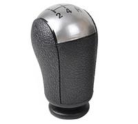 Szwaldaper Pommeau de levier de vitesse de voiture for Ford, Focus, Mondeo MK2 MK3 S-MAX C-MAX, Mustang, Fiesta, Galaxy, Transit, levier de vitesse, guêtre de démarrage(5 Speed Silver knob)