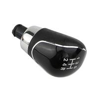Szwaldaper Pommeau de levier de vitesse de voiture, levier de vitesse, guêtre de démarrage en cuir PU, for Ford, for Focus 2 MK2, for Fiesta, for Kuga 2008 2009 2010 2011 2012(5 Speed Black Knob)
