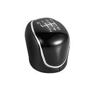 Szwaldaper Pommeau de levier de vitesse en cuir for voiture, 5 à 6 vitesses, filetage de handball, accessoires automobiles courts, for Ford, for Mondeo 4 Mk4, for Kuga, for Focus Mk2 S-Max C(6 Speed)
