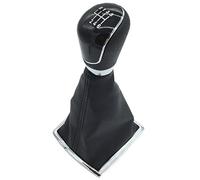 Szwaldaper Pommeau de levier de vitesse manuel 5/6 vitesses, for Ford, for Focus, 2 MK2 FL MK3 MK4 MK7, for MONDEO, for Fiesta, for GALAXY, for KUGA X-MAX, couvercle de coffre à levier(6 Speed Black)
