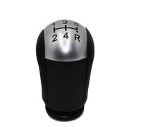 Szwaldaper Pommeau de levier de vitesse MT 5/6 vitesses for Ford, Focus, Mondeo MK3 S-MAX C-MAX, Mustang, Galaxy, Fiesta MK6, Transit Noir/Argent(5 speed silver)