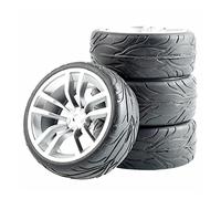 Szwaldaper Roues de pneus Flamme 4 pièces, for HSP, for HPI Racing, 1/10 1:10 Voiture sur Route RC Rim02-6084 Pneus pour Voitures télécommandées(Rim02S-6084)
