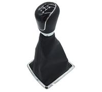 Szwaldaper Soufflet de levier de vitesse 5/6 vitesses, for Ford, Fiesta MK7, Focus MK2 FL NK3 C-max FL B-max S-max, Galaxy MK3, Kuga, Transit(5 Speed Black)