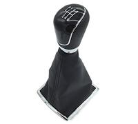 Szwaldaper Soufflet de levier vitesse 5/6 vitesses, for Ford, Fiesta MK7, Focus MK2 FL NK3 C-max B-max S-max, Galaxy MK3, Kuga, Transit(6 Speed Black)