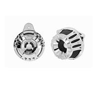 Szwaldaper Système de filtre à air d'admission chromé for moto, klaxon, couvercle haut-parleur, assemblage klaxons, for Harley, Touring Road King FLH 2017-Up Filtre à air pour moteur de vélo