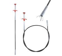 SZWLJ 2 Pièces 87/155cm Deboucheur Canalisation, Pince à Griffes Flexible, Déboucheur évier multifonctionnel, Kit de Furet canalisation réutilisable pour évier de cuisine, baignoire, WC, égout.