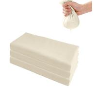 SZWLJ 3 pièces de 50x50 cm en étamine - une polyvalente étamine alimentaire de cuisine à 100 mailles, idéale pour cuisiner, pâtisser, filtrer et réutilisable